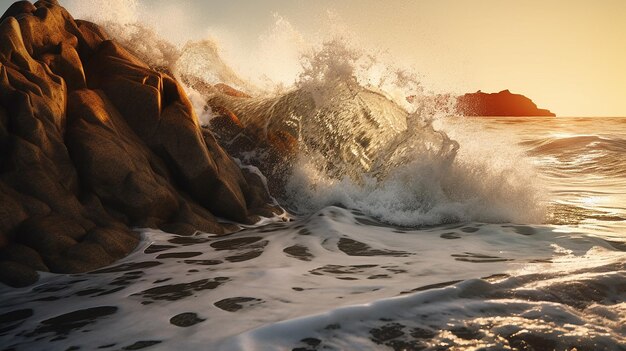 Foto una foto gratis delle onde dell'oceano