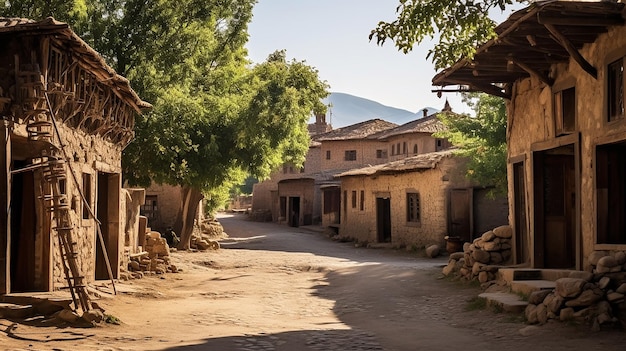 아르메니아 마을의 오래된 주택 무료 사진