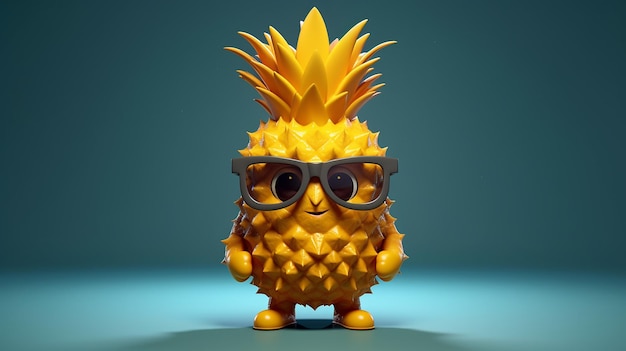 a free photo of pineapple 3d