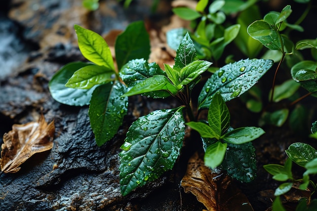 Free photo plantation of little plants