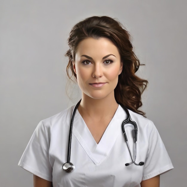 Free photo portrait of a nurse isolated on white