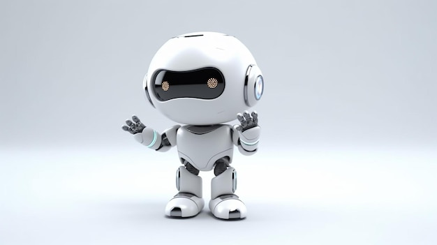 a free photo of robot 3d rendered