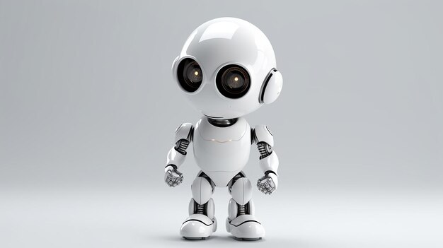 a free photo of robot 3d rendered