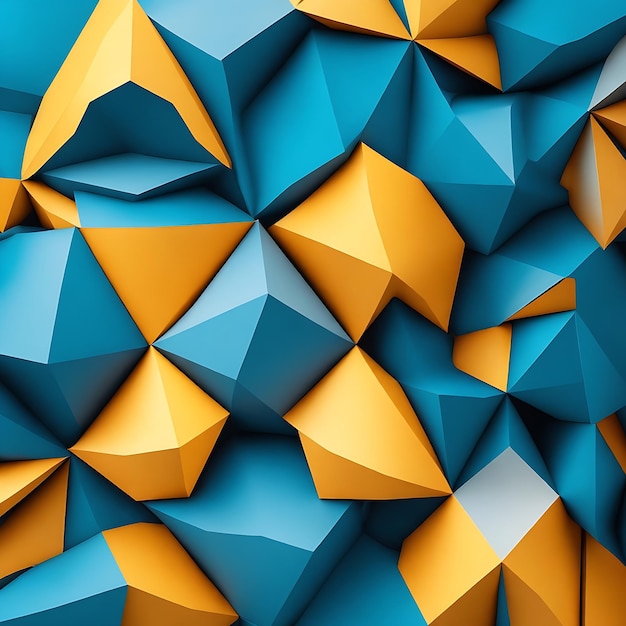 幾何学的形状の3Dレンダリングのシンプルな抽象的な背景 無料の写真