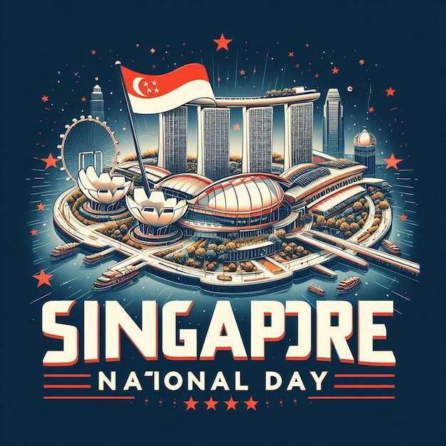 Foto foto gratuita celebrazione della giornata nazionale di singapore