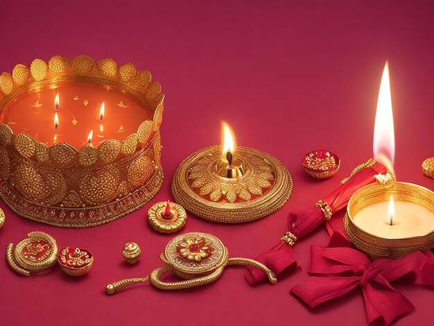 Free photo still life for diwali celebration