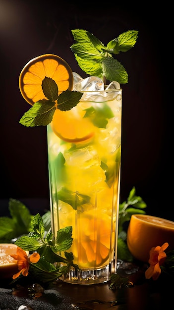 Free Photo of Summer Drinks in a Beautiful table