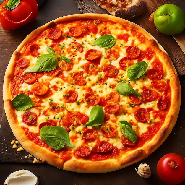 Free photo tasty homemade traditional delicious pizza