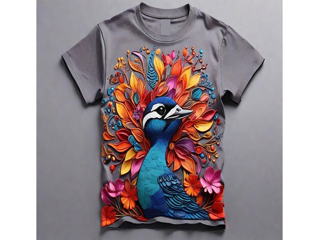 Free Photo Tshirts New Collection vibrant and eyecatching with colorful abstract painting backgrou