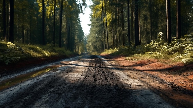 a free photo of way in the forest