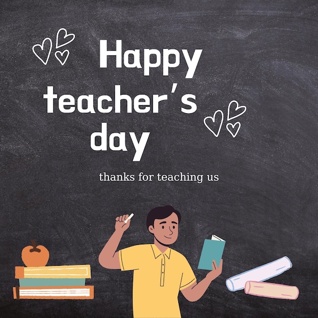 Free photo world teachers day illustration