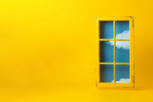 Photo free photo yellow window background