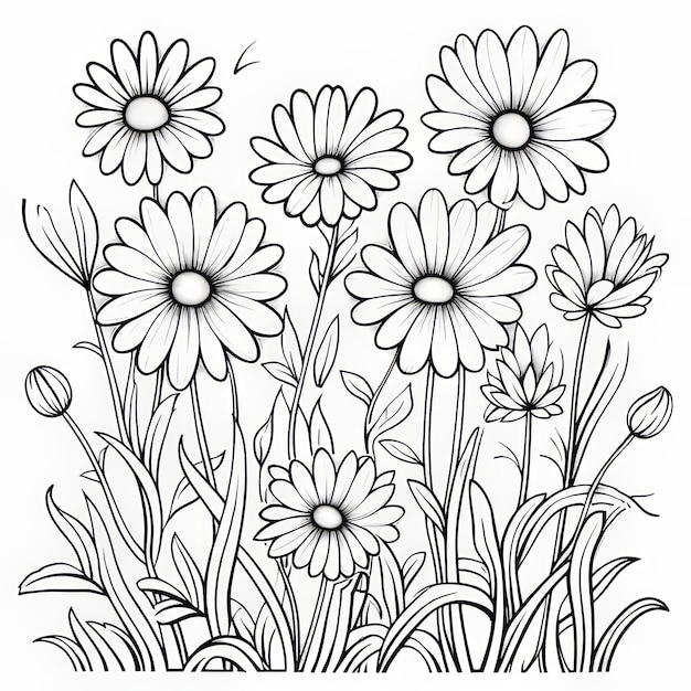 Free Printable Flower Coloring Pages For Adults Tranquil Gardenscapes And Whimsical Cartoons