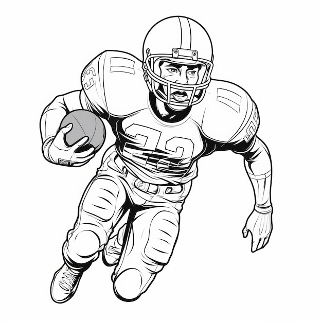 Free Printable Football Player Coloring Pages For Kids