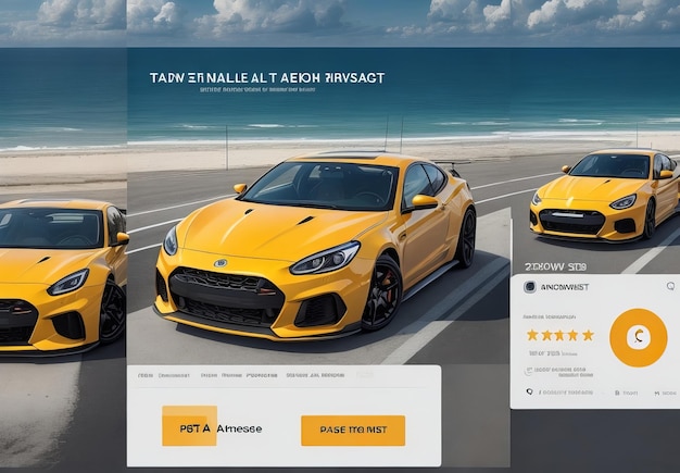 Free PSD car rental and automotive Instagram an