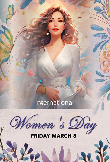 Photo free psd international womens day flayer 2024