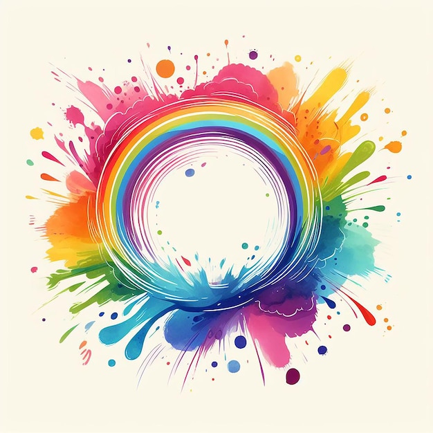 Free rainbow colored designs