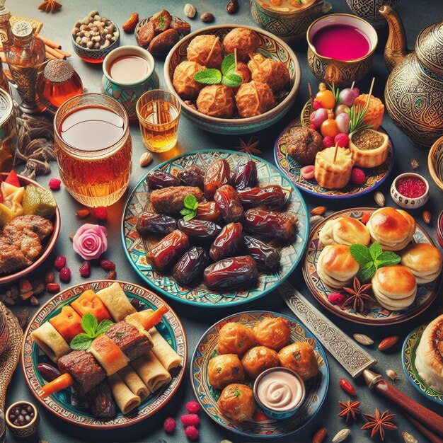 Photo free ramadan food photo background