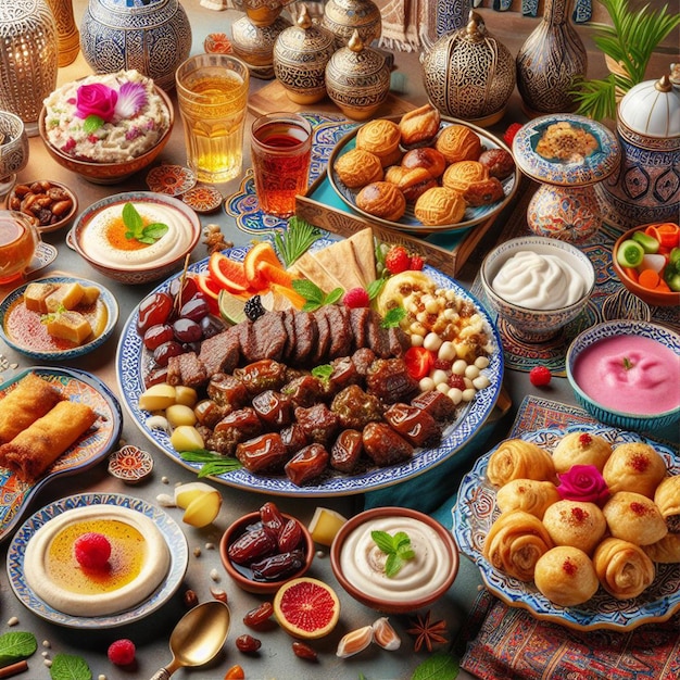 Photo free ramadan food photo background