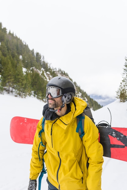 Free rider enjoying the snow