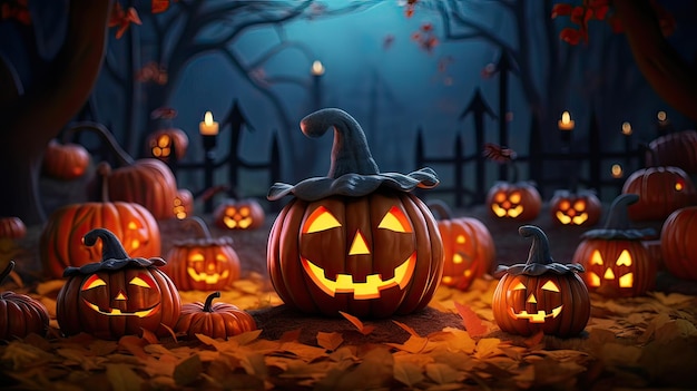 Premium AI Image | Free space for halloween background