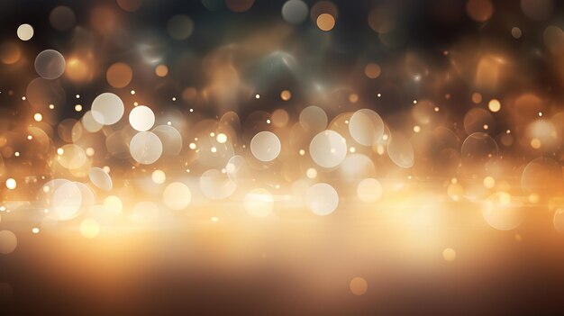 Foto effetto delle luci bokeh vettoriali libere sullo sfondo scuro