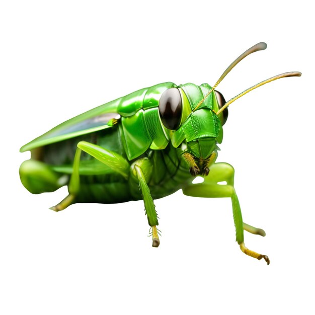 Free vector close up of grasshopper in cartoon style