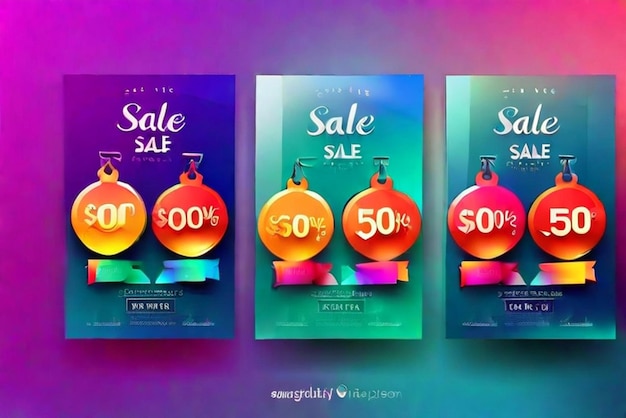 Free vector colorful gradient sale background