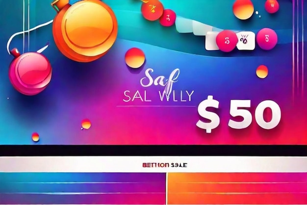 Photo free vector colorful gradient sale background