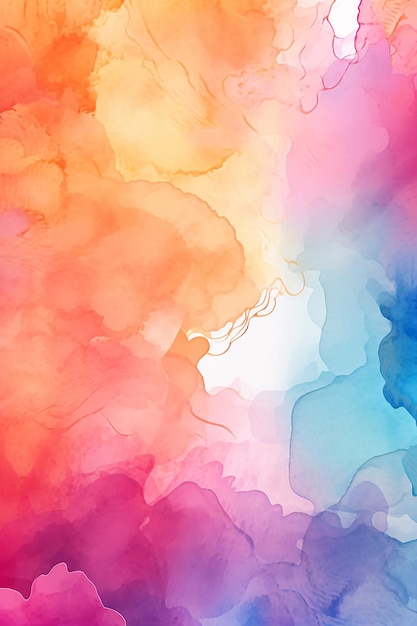 Free vector colorful modern background with watercolor