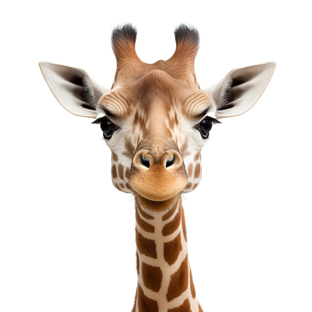 Free vector cute giraffe in flat style