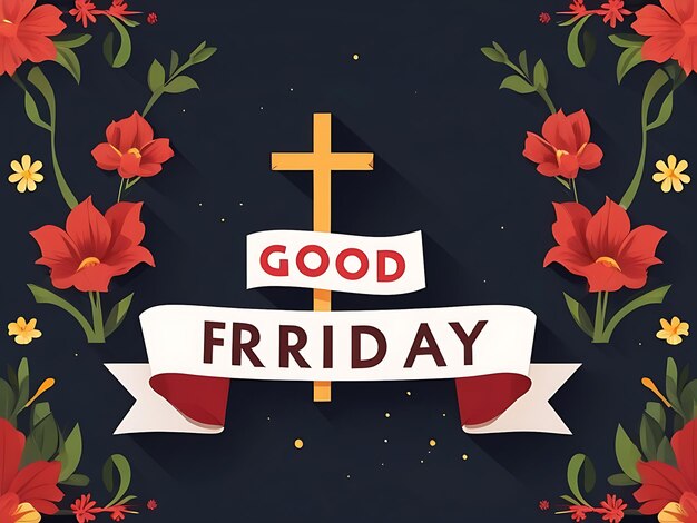 Photo free vector flat good friday illustration enhance your easter designs