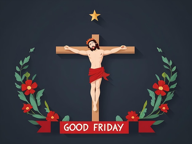 Free Vector Flat Good Friday Illustration Enhance Your Easter Designs