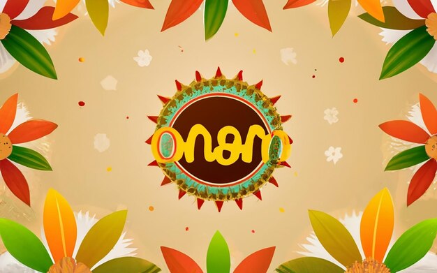 Foto sfondo sfumato vettoriale gratuito per la celebrazione del festival onam