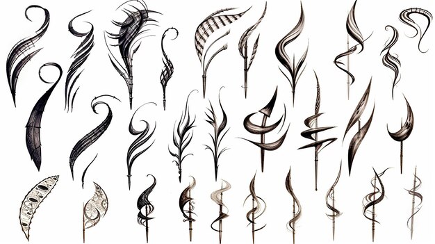 Free vector hand drawn arrow set