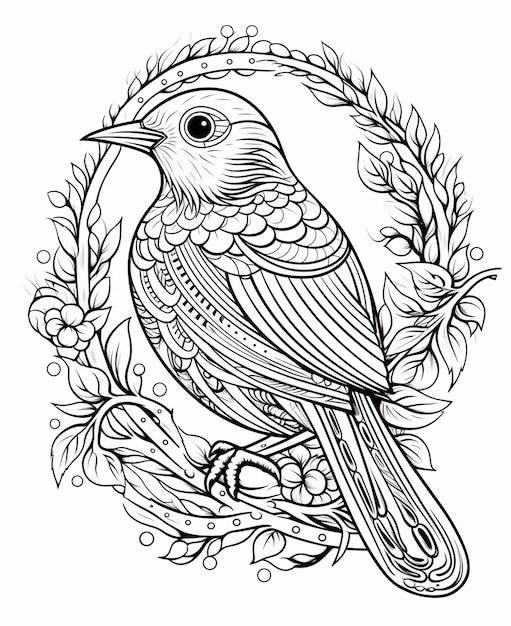 Free vector hand drawn hummingbird outline illustration