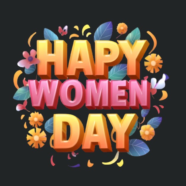 Foto vettore gratuito happy women's day t-shirt design ai generato