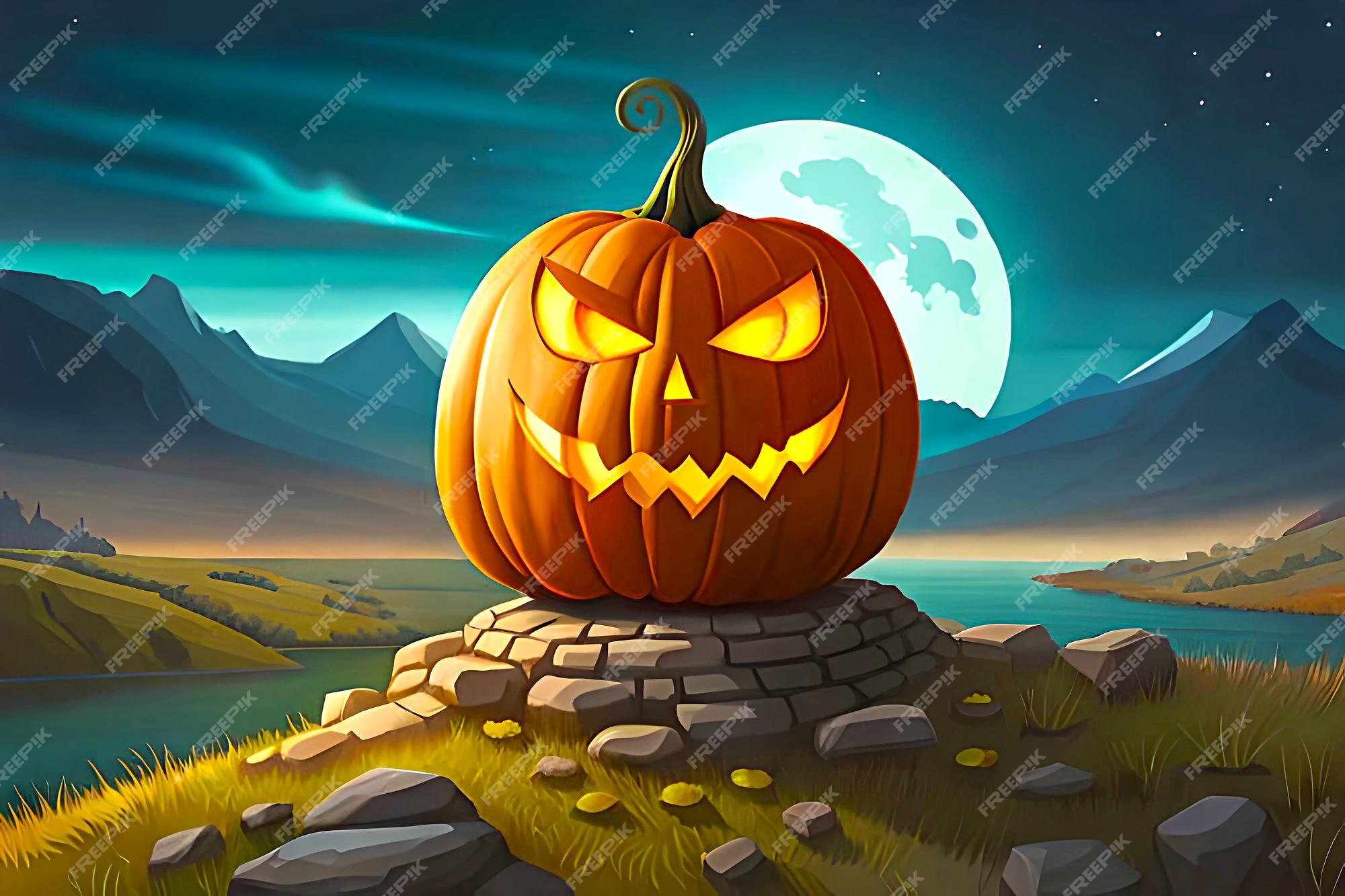Premium AI Image Free Vector Illustration Of Halloween Monster Pumpkin premium-ai-image-free-vector-illustration-of-halloween-monster-pumpkin