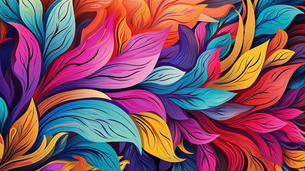 Free vector multicolor floral background