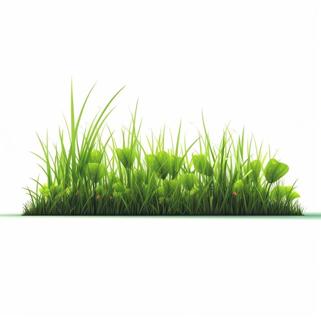 Free vector plant stems for front plan nature illustration isolated green