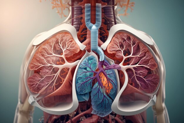 Free vector pneumonia day realistic concept with healthy lung illustration