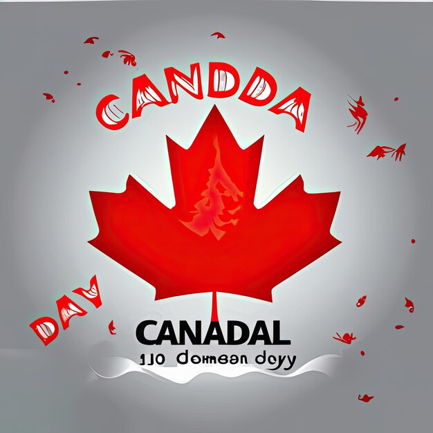 Free vector realistic canada day