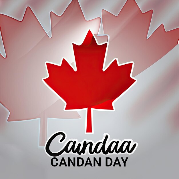 Free vector realistic canada day