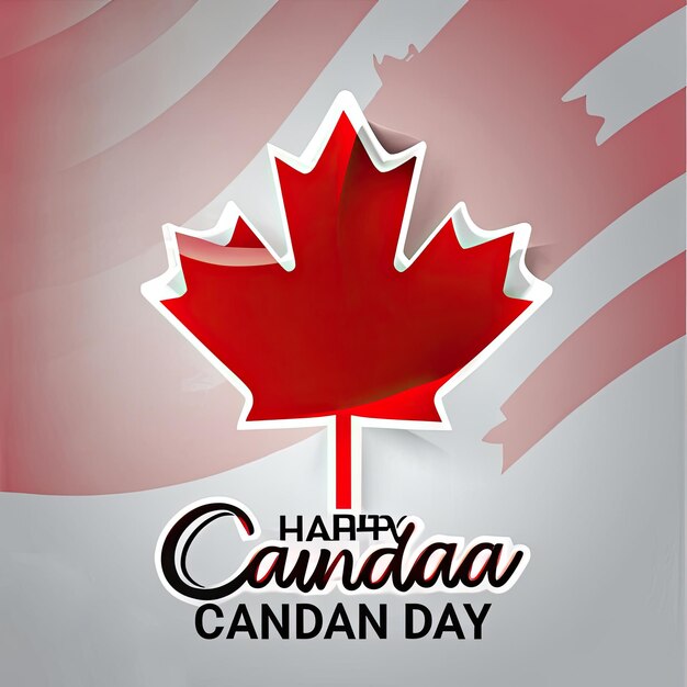 Free vector realistic canada day