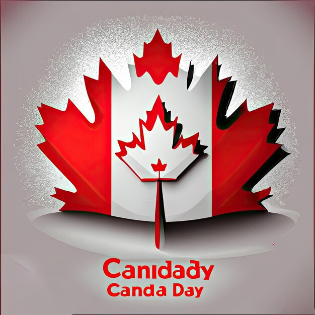 Free vector realistic canada day