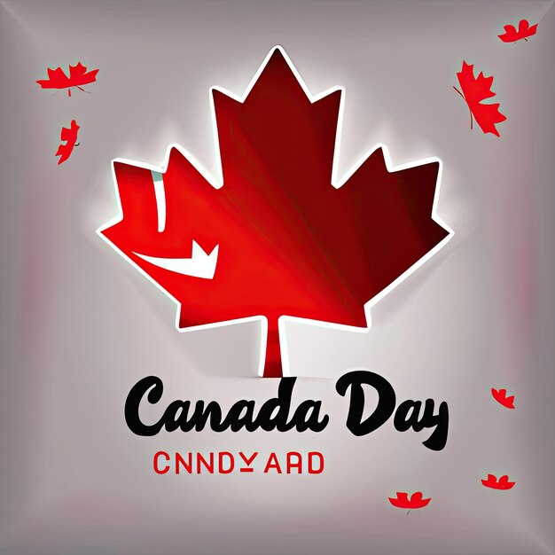 Free vector realistic canada day