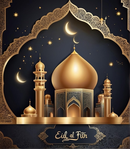 Free Vector Realistic Eid alFitr Illustration Celebrate with Stunning Graphics