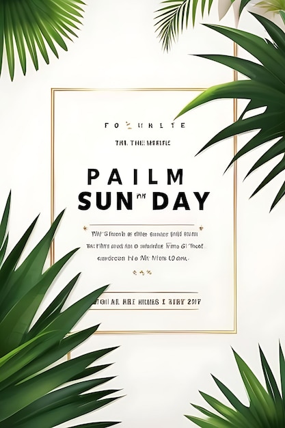 Premium Photo | Free vector realistic palm sunday event