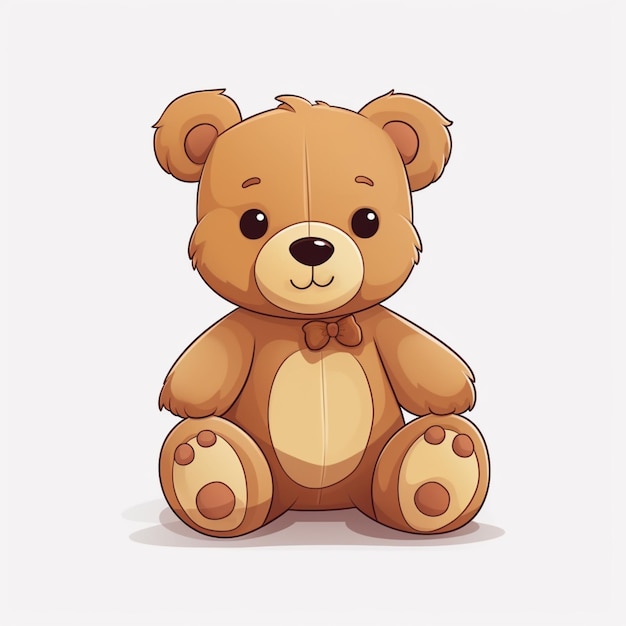 Фото Бесплатная векторная иллюстрация плюшевого медведя