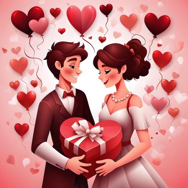 Free vector Valentines Day design for easy celebration